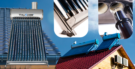 THUNDER non-pressure solar collector with 150L tank
