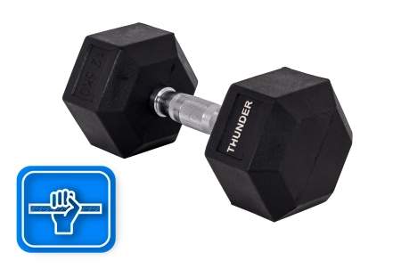 Hantla hexagonalna 12,5 kg THUNDER