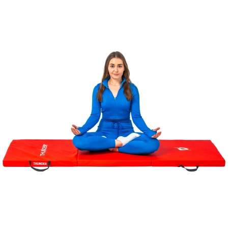Gymnastic mat red 180x60x4 THUNDER