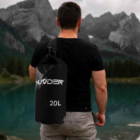 Geantă impermeabilă 20 L THUNDER negru