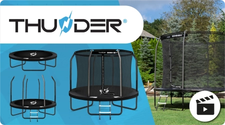 Trampolina THUNDER INSIDE ELITE 8FT (244 cm) BLACK
