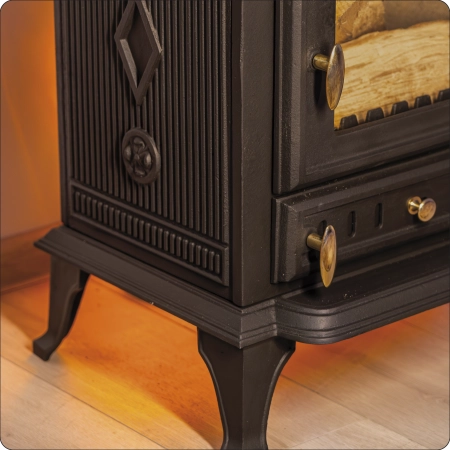 MILTRA 7 kW cast iron wood stove