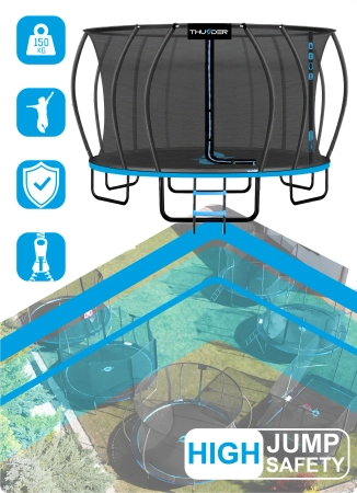 Trampolina THUNDER INSIDE ULTRA 16FT (488 cm) BLUE
