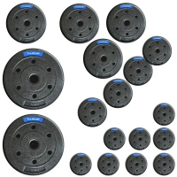 Zestaw obciążeń bitumicznych marki THUNDER 2x 10 kg + 4x 5 kg + 4x 2,5 kg + 8x 1,25 kg