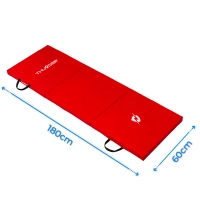 Gymnastic mat red 180x60x4 THUNDER