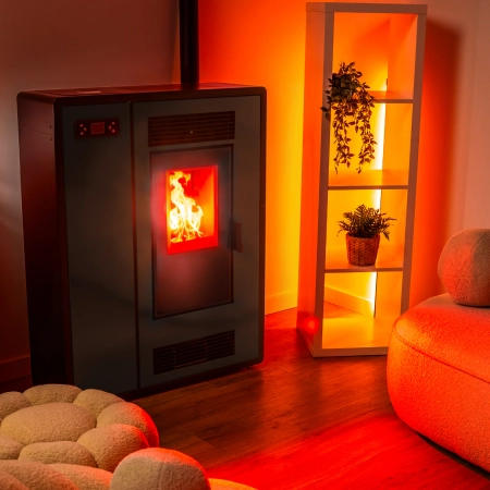 Piec na pellet ARIA BLACK 7,5 kW