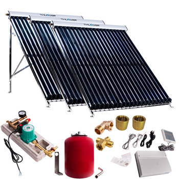 Zestaw solarny z trzema kolektorami próżniowymi 20 bez kabla solarnego i bez zbiornika
