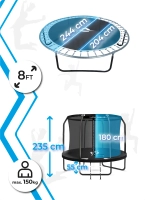 Trampolina THUNDER INSIDE ELITE 8FT (244 cm) BLACK