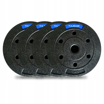 Zestaw obciążeń bitumicznych marki THUNDER 4x 15 kg