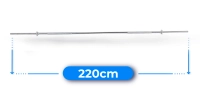 Gryf śrubowy prosty 220 cm 30 mm THUNDER
