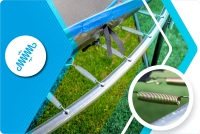 Trampolina THUNDER INSIDE ULTRA 10FT (305 cm) BLUE