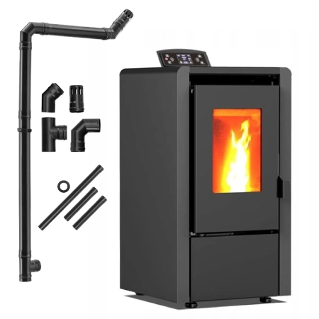 Piec na pellet LEYLA BLACK 6,3 kW