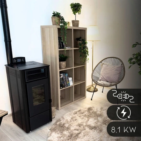Piec na pellet SOPHIA BLACK 8,1 kW