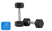 Hexagonal dumbbell THUNDER 2,5 kg
