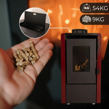 LEYLA RED 6.3 kW pellet stove
