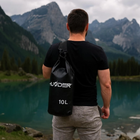 Geantă impermeabilă 10 L THUNDER negru