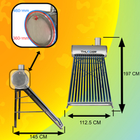 THUNDER non-pressure solar collector with 150L tank