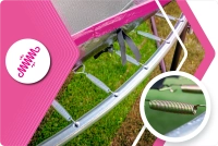 Trampolina THUNDER INSIDE ULTRA 8FT (244 cm) PINK