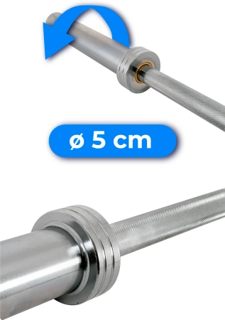 Gryf olimpijski prosty 150 cm THUNDER