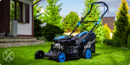 Hexwelt petrol lawnmower HW-KS-150 46cm 2,6kW with drive