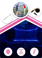 Trampolina THUNDER INSIDE ULTRA 8FT (244 cm) PINK