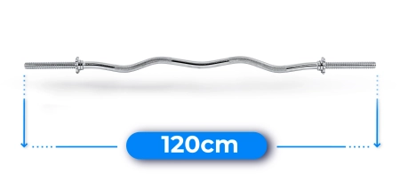 Gryf śrubowy lekko łamany 120 cm 30 mm THUNDER