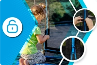 THUNDER INSIDE ULTRA 8FT (244cm) BLUE trampoline
