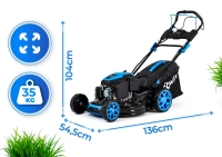 Hexwelt petrol lawnmower HW-KS-224 53cm 4,4kW with drive