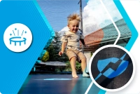 Trampolina THUNDER INSIDE ULTRA 8FT (244cm) BLUE