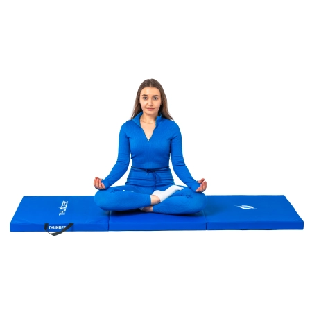 Gymnastic mat blue 180x60x5 THUNDER