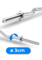 Light Curved Screw Bar THUNDER 120 cm 30 mm