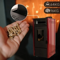 SOPHIA RED 8.1 kW pellet stove
