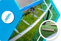 Trampolina THUNDER INSIDE ULTRA 16FT (488 cm) BLUE