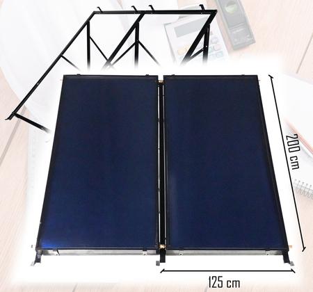 Kolektor słoneczny płaski 2x 2,5m THUNDER