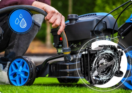 Hexwelt petrol lawnmower HW-KS-224 53cm 4,4kW with drive