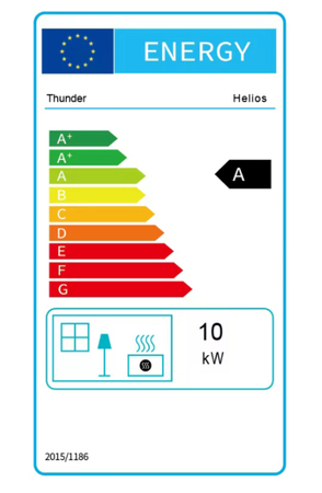 Piec żeliwny na drewno HELIOS 10 kW