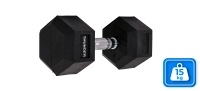Hexagonal dumbbell THUNDER 15 kg