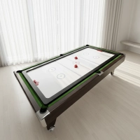 THUNDER pool table with cymbergay/ping pong overlay 7FT - BOLD-BROWN