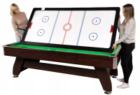 Stół bilardowy THUNDER z nakładką cymbergaj/ping pong 8FT - BOLD-BROWN