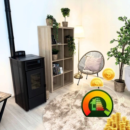 Piec na pellet SOPHIA BLACK 8,1 kW