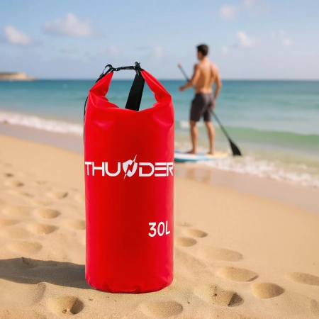 Geantă impermeabilă 30 L THUNDER roșu