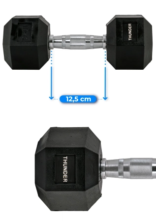 Hantla hexagonalna 10 kg THUNDER