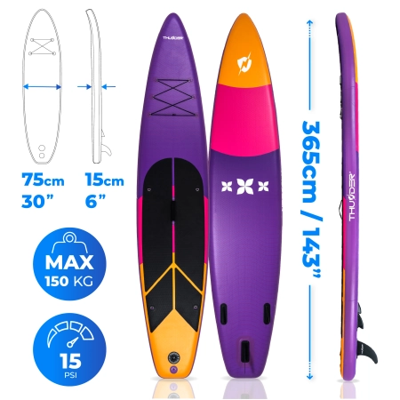 Deska SUP 365cm THUNDER SHARPE