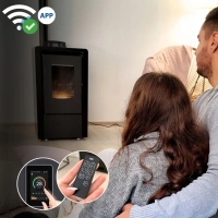 Piec na pellet LEYLA BLACK 6,3 kW