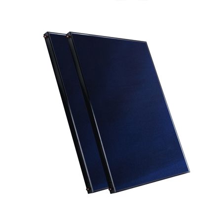 Zestaw solarny z dwoma panelami płaskimi 2,5m² bez kabla solarnego i bez zbiornika 