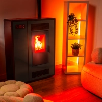 Piec na pellet ARIA BLACK 7,5 kW