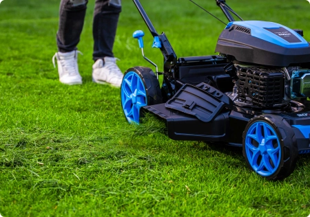 Hexwelt petrol lawnmower HW-KS-200 51cm 3,8kW with drive