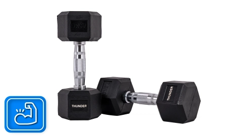 Hantla hexagonalna 7,5 kg THUNDER