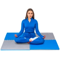 Blue and grey exercise puzzles THUNDER 60x60x2cm