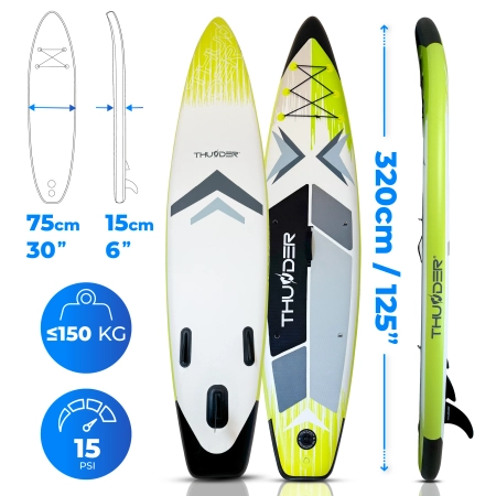 DESKA SUP 320CM THUNDER VELA - OUTLET STAN DOBRY 